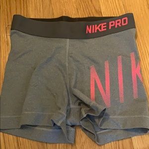 Grey and Pink Nike Spandex